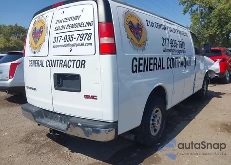 2014 GMC Savana 2500 Work Van z USA, uszkodzony, nr VIN 1GTW7FCA0E1151676